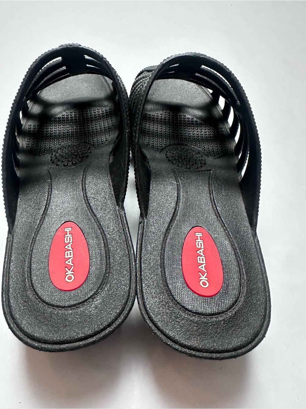 Okabashi Black Comfort Slide Sandals Strappy Mule Made USA Women’s L - Picture 9 of 9